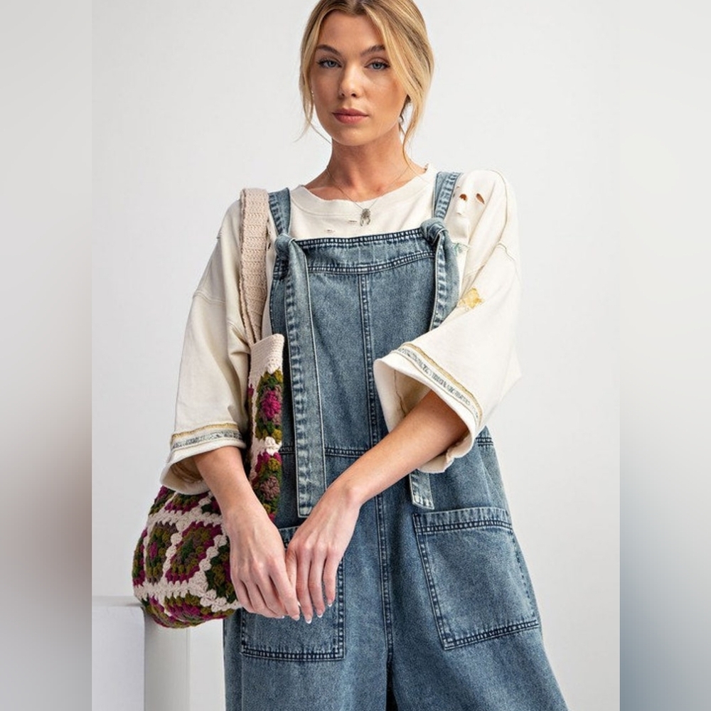 Alice and Me one piece Woman's Overalls Jumper Romper Denim